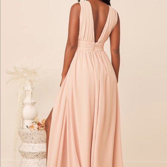 🆕 Heavenly Hues Blush Maxi Dress - Picture 5 of 6